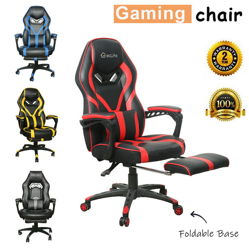 Gaming Chair Racing Ergonomic Recliner Office Chair Computer Desk Chair Swivel
