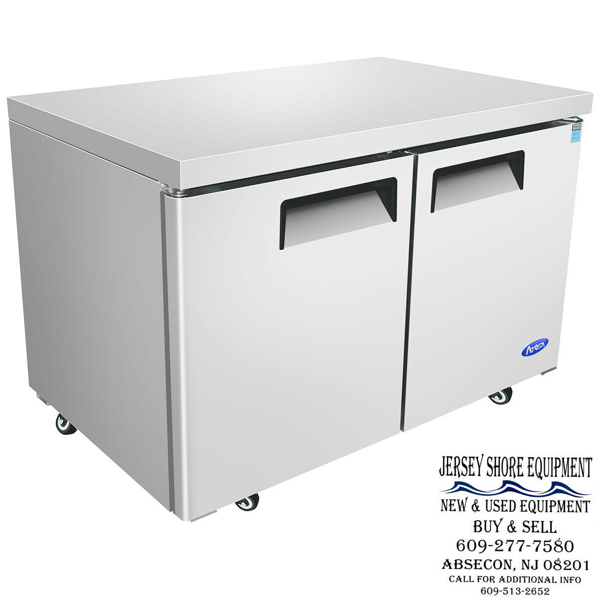 Atosa Mgf8406gr 48" Undercounter Ss Freezer Two Door Warranty 48 X 30 X 37