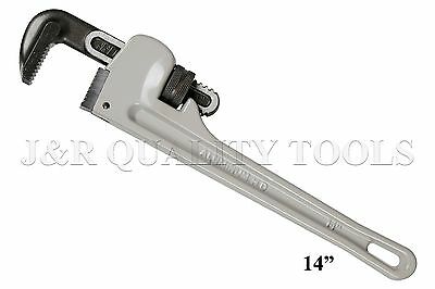 Aluminum Pipe Wrench 14" Heavy Duty Drop Forge Plumbing Tools Hd