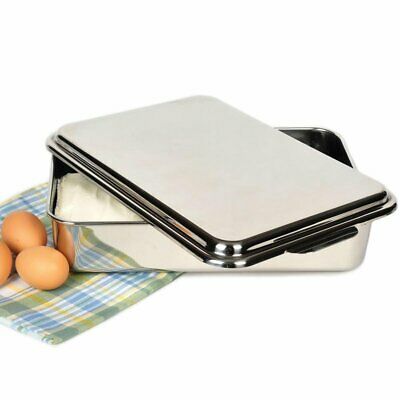 Traditional Favorite Heavy-Duty Stainless Steel Cake Pan With Snap-On Lid