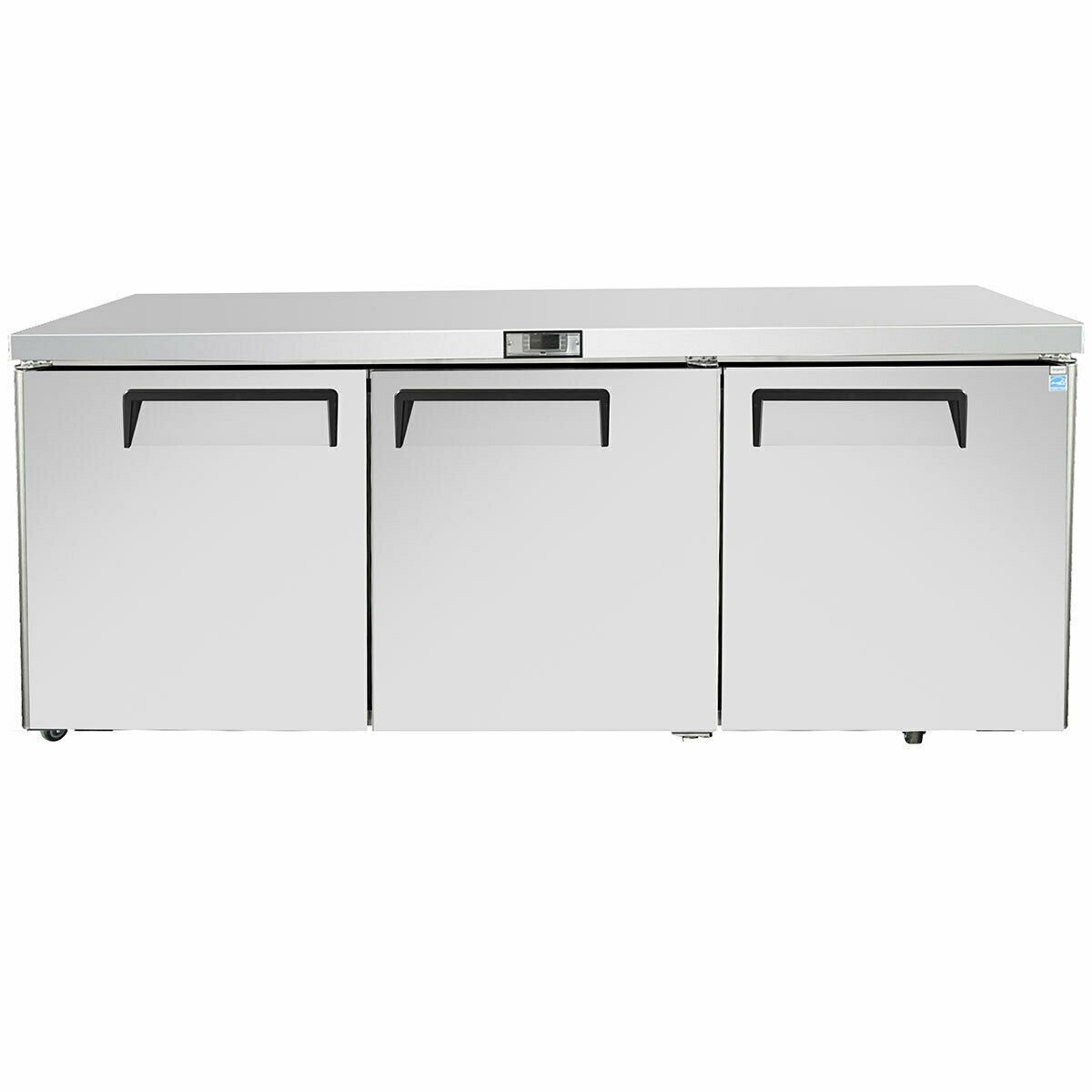 Open Box New 3 Door 72" Undercounter Refrigerator Cooler Atosa Mgf8404gr #2217