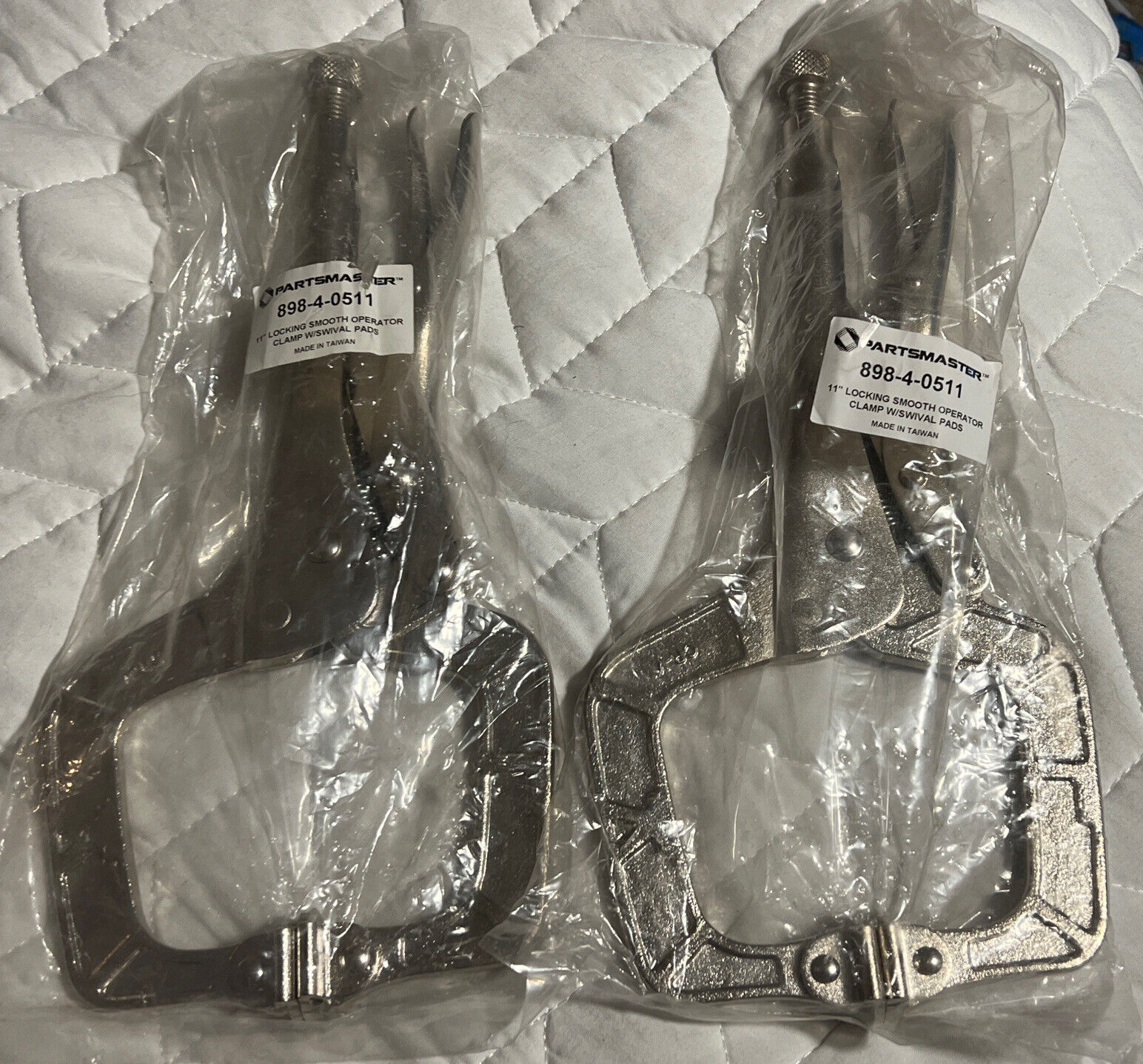 🔥New (2) Two Locking C-Clamp Pliers 11